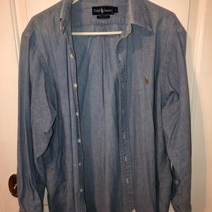 Ralph Lauren Long Sleeve Denim Flannal